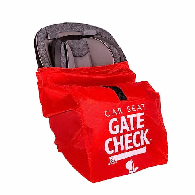 red car seat bag