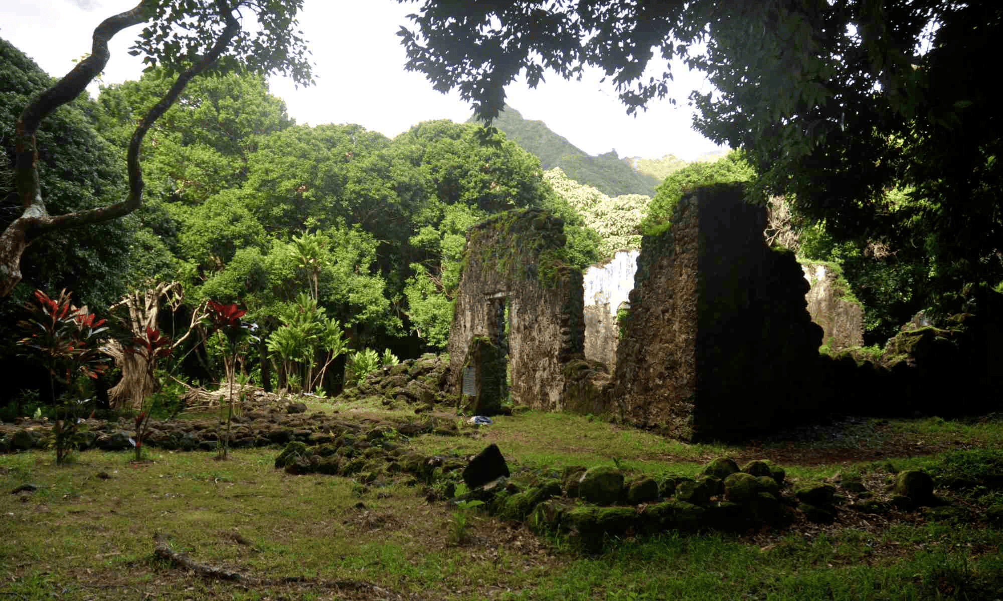 Kaniakapupu ruins in Oahu