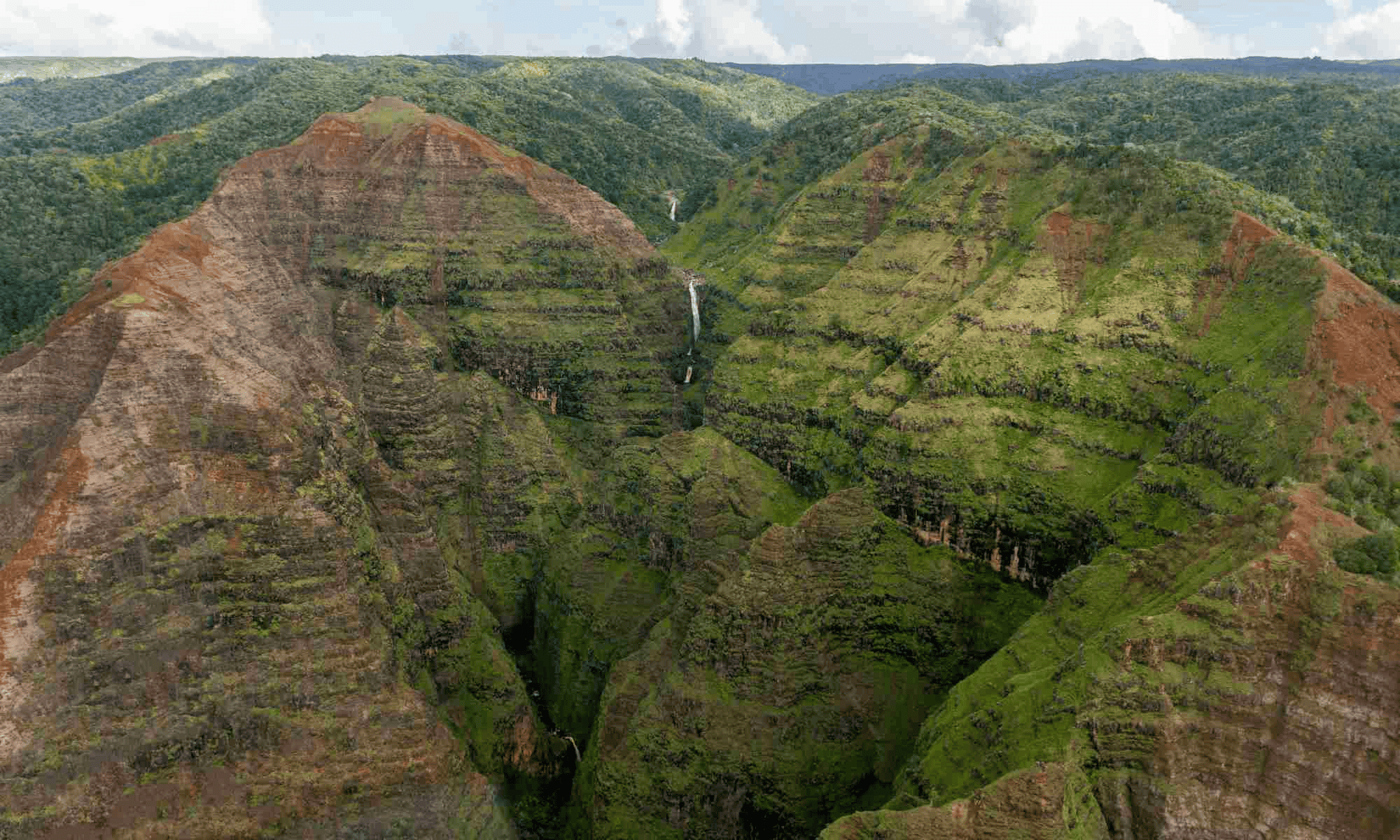 Waimea valley in Oahu
