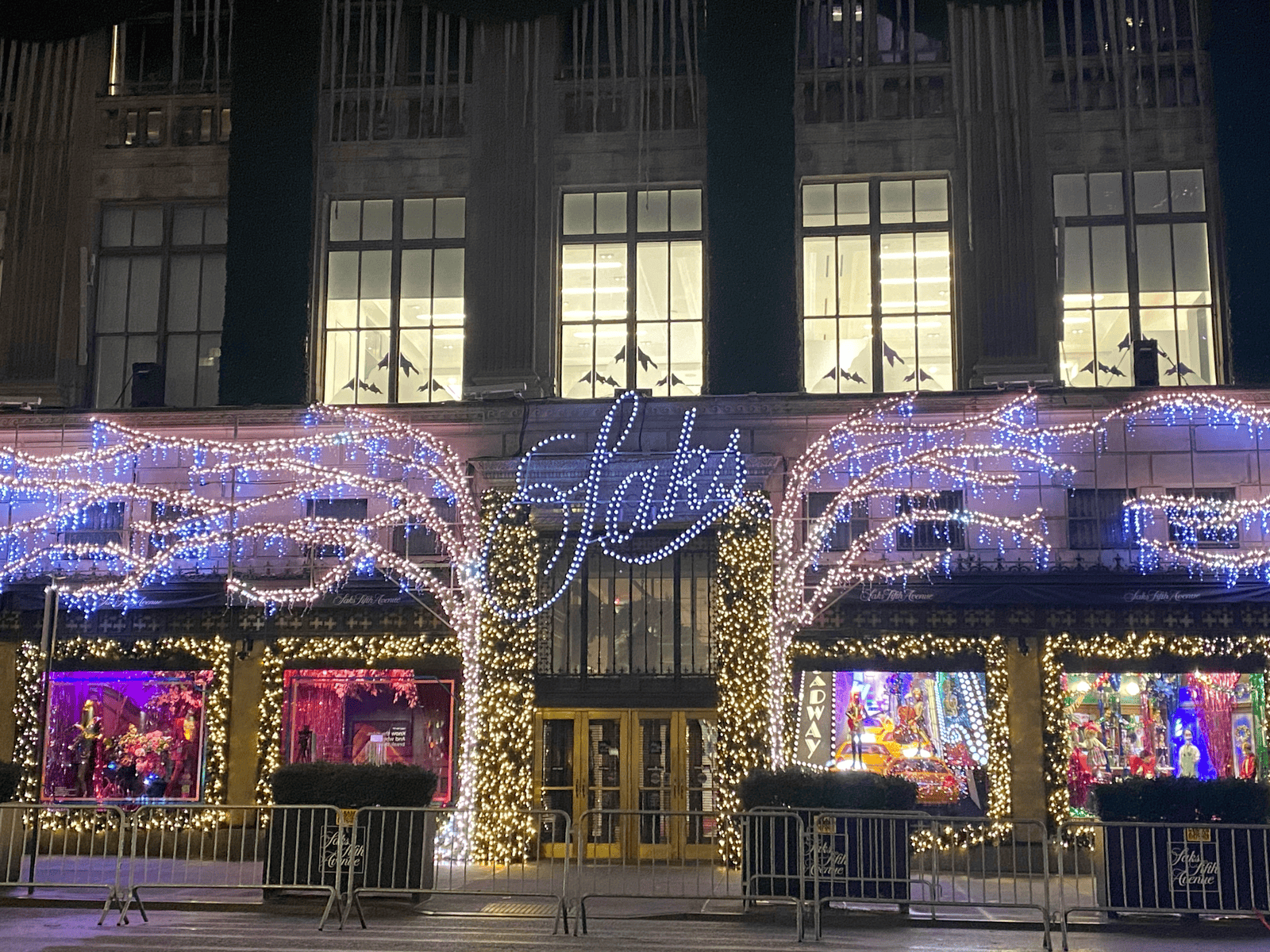 Saks 5th Avenue at Christmas