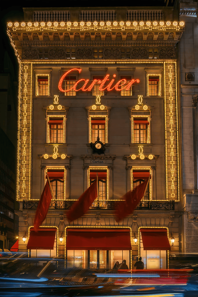 Cartier on 5th Avenue at Christmas
