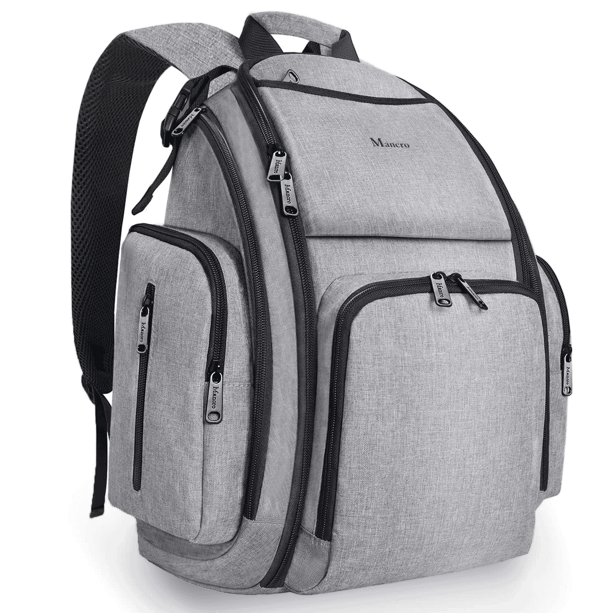 gray Mancro diaper bag backpack 