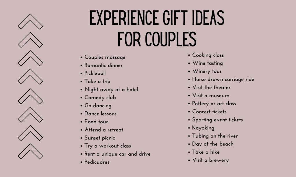 experience gift ideas for couples