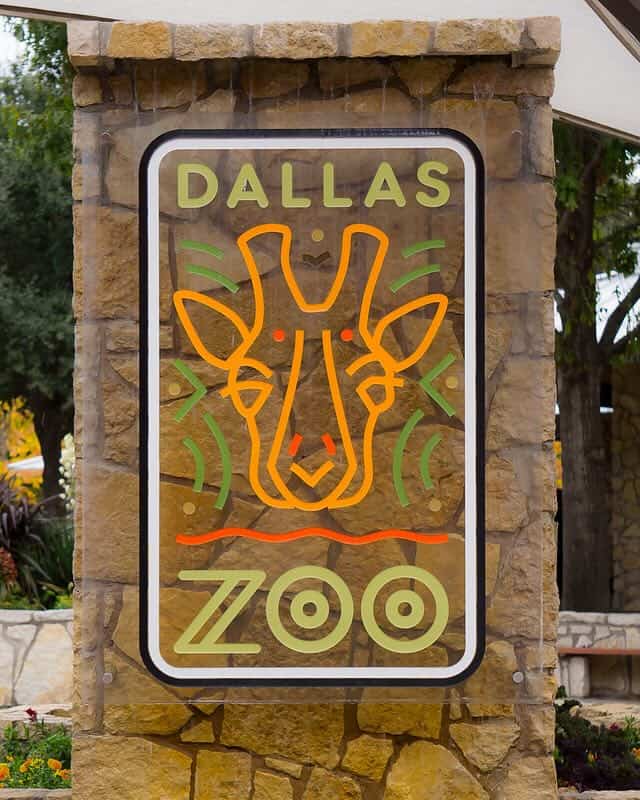 Dallas Zoo sign