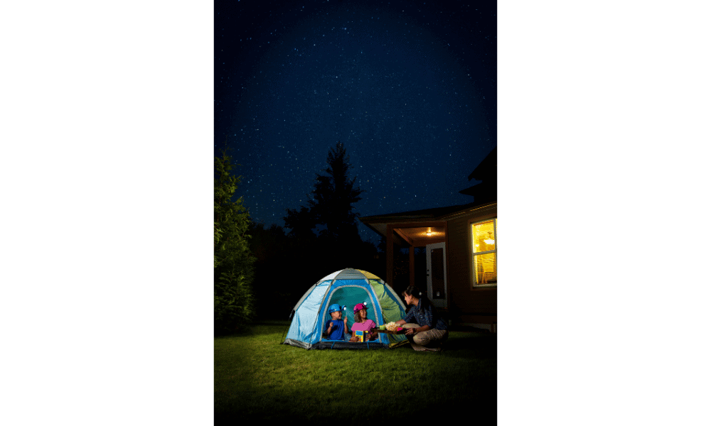 backyard camping
