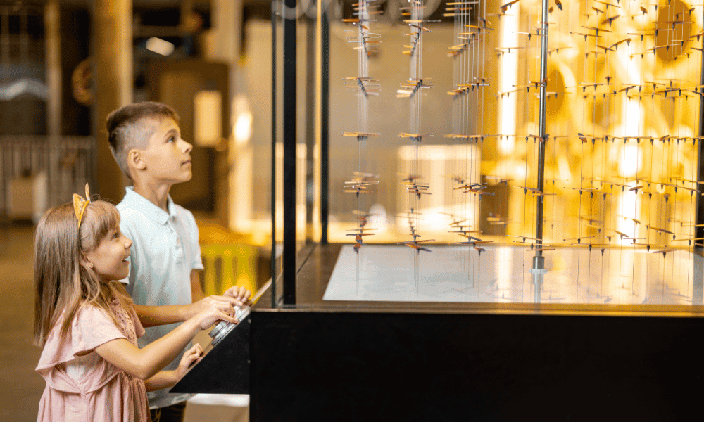 kids at museum