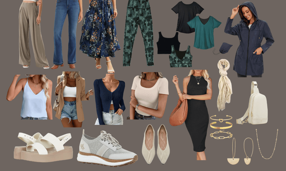 spring travel capsule wardrobe