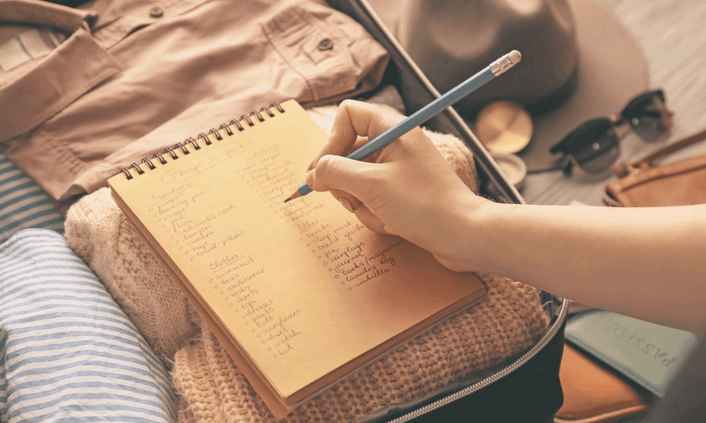 packing list