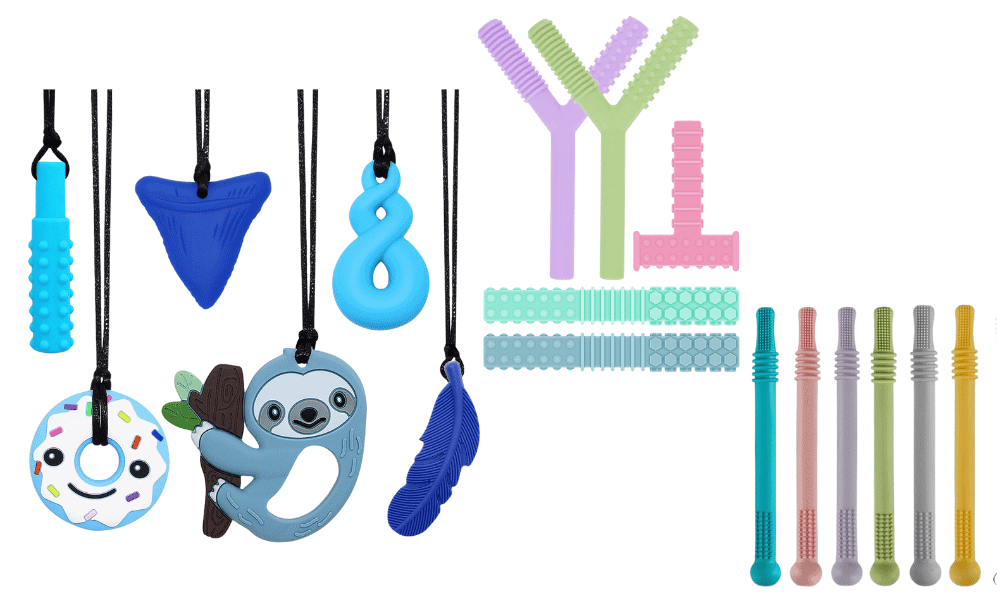 oral items for sensory kit